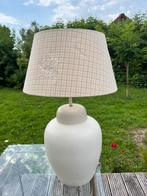 Tafellamp grote zware wit geschilderde lampvoet, Ophalen, Nieuw, Minder dan 50 cm