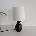 Vintage Deens tafellampje van keramiek met lampenkap, Ophalen of Verzenden, Zo goed als nieuw, Overige materialen, Minder dan 50 cm