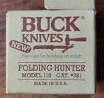 Buck knife, folding hunter model 110 cat #381., Ophalen