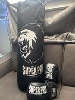 Bokszak + Handschoenen - Super Pro + doos, Ophalen of Verzenden, Nieuw, Bokszak