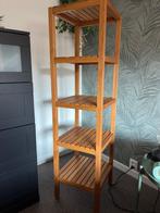 IKEA Molger badkamerkast openkast planken stellingkast hout, Ophalen, Zo goed als nieuw