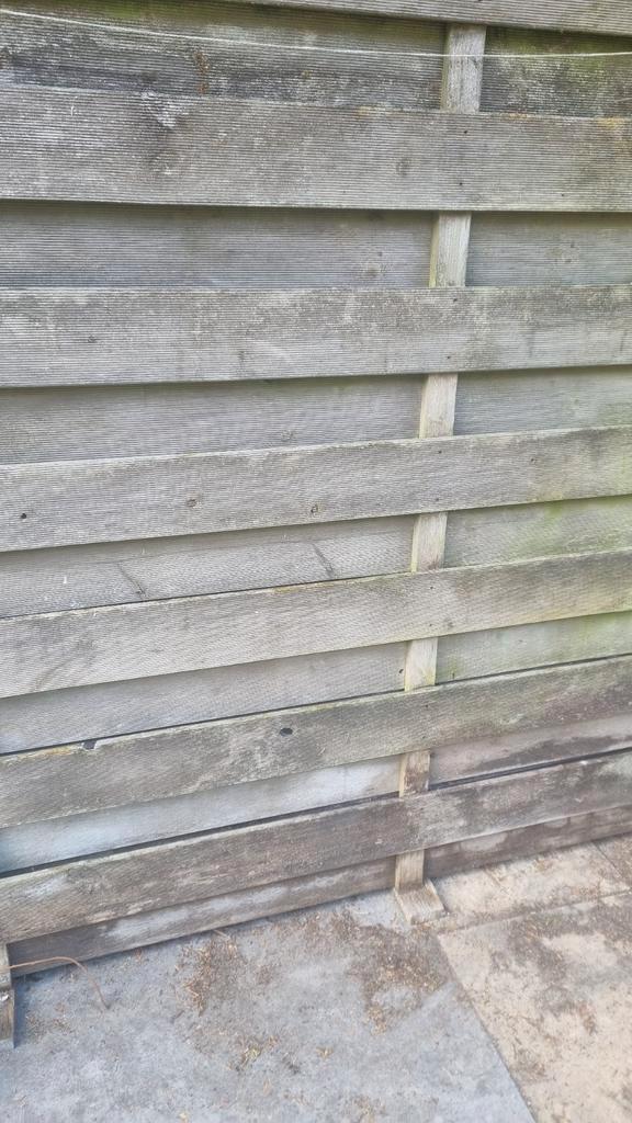 Schutting schuttingdeel schuttingdelen, Tuin en Terras, Schuttingen, Hout, 1 tot 2 meter, Minder dan 3 meter, Ophalen