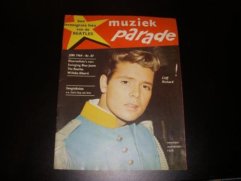 Muziektijdschrift Muziek Parade juni 1964, veel The Beatles, Verzamelen, Tijdschriften, Kranten en Knipsels, Tijdschrift, Nederland