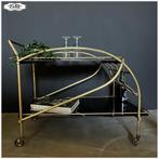 serveerkar Artdeco Barretje Trolley Bijzettafeltje, Ophalen