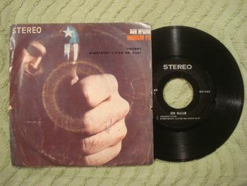 Don McLean 7" Vinyl EP: ‘American Pie / Vincent’ (Thailand) beschikbaar voor biedingen