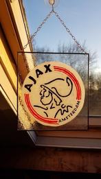 Plexi Glas in lood Raamhangers:  Feijenoord, Ajax, PSV enz., Nieuw, Ophalen of Verzenden, Ajax, Poster, Plaatje of Sticker