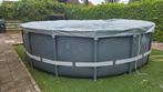 Intex Ultra XTR Frame 488 x 122 met zoutwater systeem, Tuin en Terras, Zwembaden, Gebruikt, Rond, 300 cm of meer, 400 cm of meer