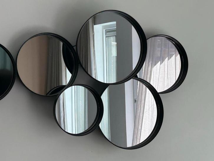 Ronde Spiegel Set - Decoratie Woon/Slaapkamer, Huis en Inrichting, Woonaccessoires | Spiegels, Zo goed als nieuw, 75 tot 100 cm