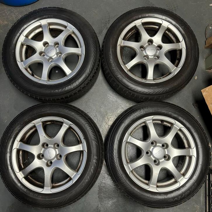 Anzio LM Velgen met Winterbanden 205/60R16 Toyota Verso, Auto-onderdelen, Banden en Velgen, Banden en Velgen, Winterbanden, 16 inch