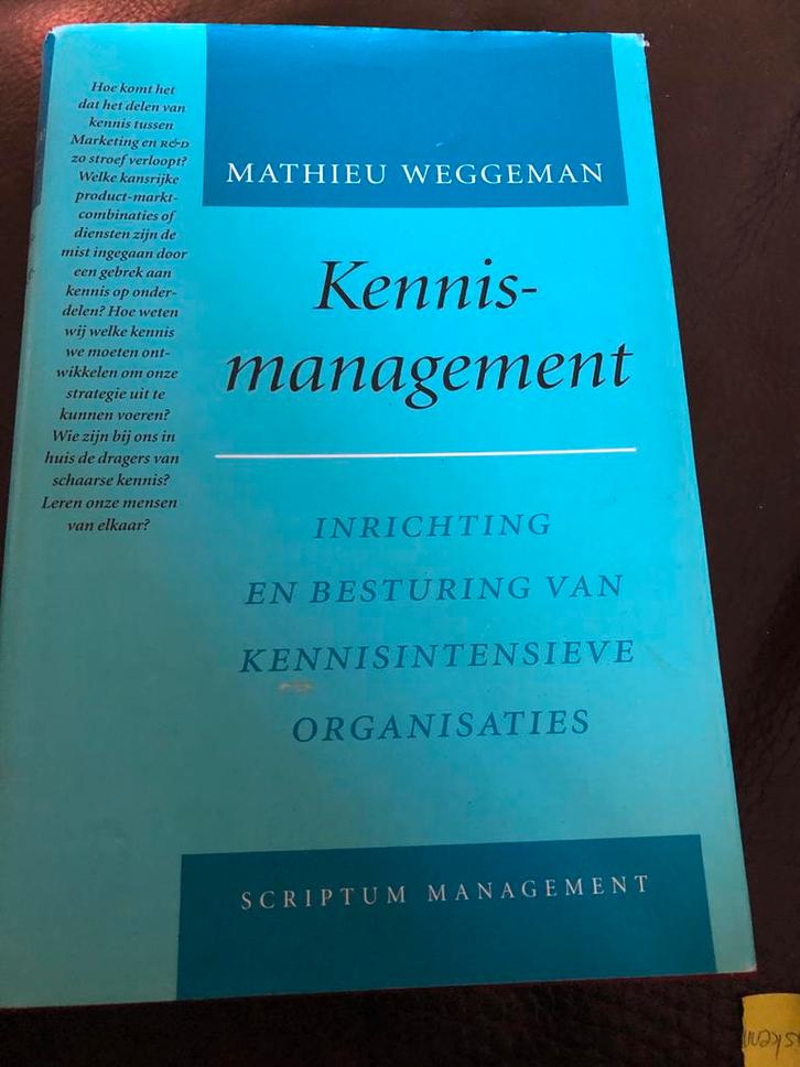 Kennismanagement - Weggeman, Boeken, Economie, Management en Marketing, Gelezen, Management, Ophalen of Verzenden