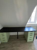 Bureau met 2 ladekastjes, Ophalen, Zo goed als nieuw