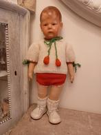Vintage wollen poppen kleertjes 2 delig set. jaren 50., Ophalen, Zo goed als nieuw, Kleertjes
