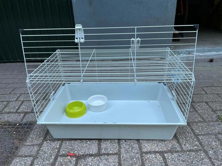 Konijnenhok binnen, Dieren en Toebehoren, Knaagdieren en Konijnen | Hokken en Kooien, Zo goed als nieuw, Kooi, Minder dan 60 cm