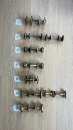 MOOIE Deurklinken met Draaiknop [Knopkrukken] ANTIEK Klinken, Ophalen of Verzenden, Koper of Messing, Klink of Kruk
