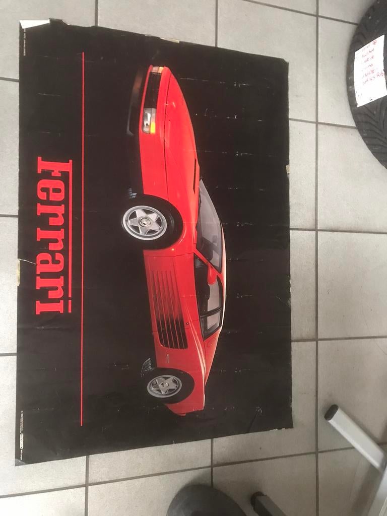 Unieke Poster Ferrari, Ophalen of Verzenden, Zo goed als nieuw