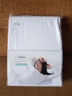 Split molton wit 160x200 /210 cm stretch deluxe, Ophalen of Verzenden, Nieuw, Tweepersoons, Wit