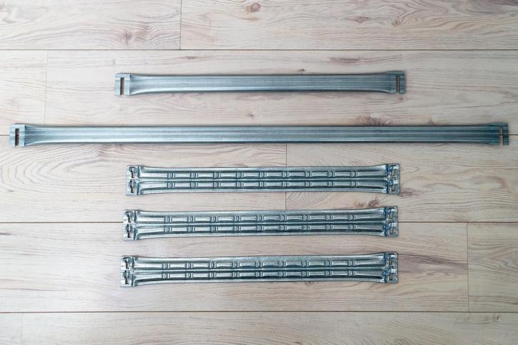 Metalsistem Kledingstangen 105 & 60 breed, Huis en Inrichting, Kasten | Stellingkasten, Zo goed als nieuw, Ophalen