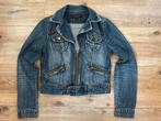 Geisha Spijkerjack mt L, Kleding | Dames, Ophalen of Verzenden, Zo goed als nieuw, Blauw