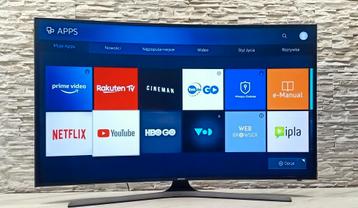 Samsung 55 inch 4K UHD Smart TV Curved  beschikbaar voor biedingen