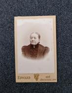 CDV oude dame door fotograaf Edward, Anvers (Antwerpen), Antiek en Kunst, Ophalen of Verzenden