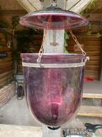 Glazen lamp kanderlaar windlicht object voor buiten paars, Ophalen
