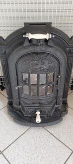 Antieke salamander kachel, Huis en Inrichting, Kachels, Gebruikt, Ophalen of Verzenden, Vrijstaand, Hout