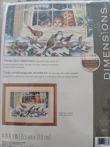 Borduurpakket Three Bird Watchers van Dimensions beschikbaar voor biedingen