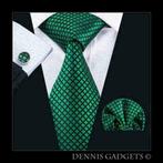 Dennis Gadgets: 100 % zijden stropdas ( 3 delig !! ) DG1608, Kleding | Heren, Stropdassen, Nieuw, Groen, Met patroon, Ophalen