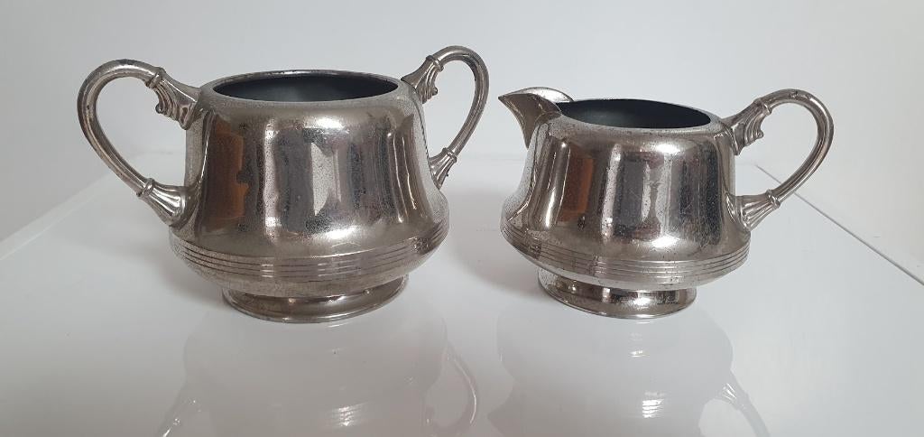 Daalderop verchroomd roomstelletje, Ophalen of Verzenden