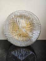 Vintage plafonnière mid century plafondlamp, Ophalen of Verzenden, Zo goed als nieuw, Glas, Vintage