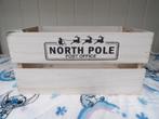 nieuw North Pole post office houten kist (38x23x19.5 cm), Diversen, Kerst, Ophalen of Verzenden, Nieuw