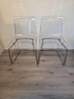 Stoel transparant / verchroomd, Huis en Inrichting, Ophalen, Overige kleuren, Twee
