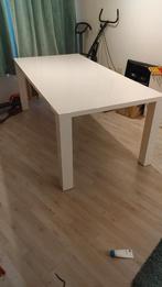 Eettafel lengte 2 x breedte 1 meter met 6 stoelen vrpr eu 75, Ophalen, Gebruikt, 50 tot 100 cm, Vijf personen of meer