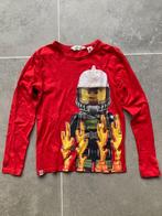 Lego City brandweer shirt lange mouw rood maat 134-140, Kinderen en Baby's, Ophalen of Verzenden, Zo goed als nieuw, Jongen, Shirt of Longsleeve