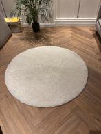 Mooi wit rond tapijt 120cm ZGAN, Ophalen of Verzenden, Zo goed als nieuw