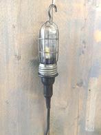 authentiek looplampje, hanglampje, tafellampje, Ophalen of Verzenden, Glas, Industrieel, Minder dan 50 cm