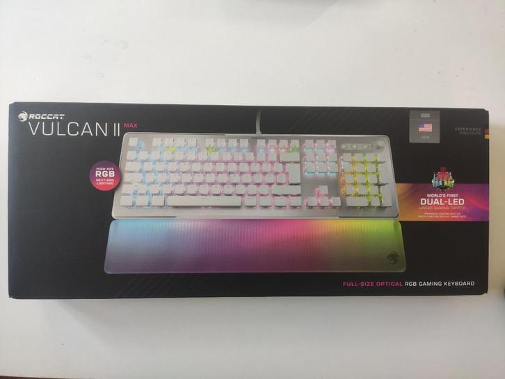 Roccat Vulcan II Max, Titan II OpticalRed GAMING TOETSENBORD, Computers en Software, Toetsenborden, Nieuw, Qwerty, Bedraad, Ergonomisch