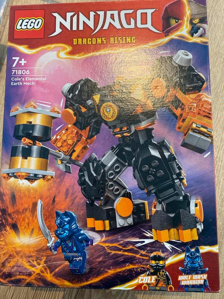 LEGO Ninjago 71806 Cole's Elemental Earth Mech - Nieuw!, Kinderen en Baby's, Speelgoed | Duplo en Lego, Nieuw, Lego, Complete set