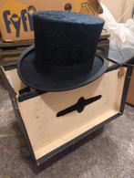 Vintage hoge hoed, Onbekend, Hoed, Gedragen, One size fits all