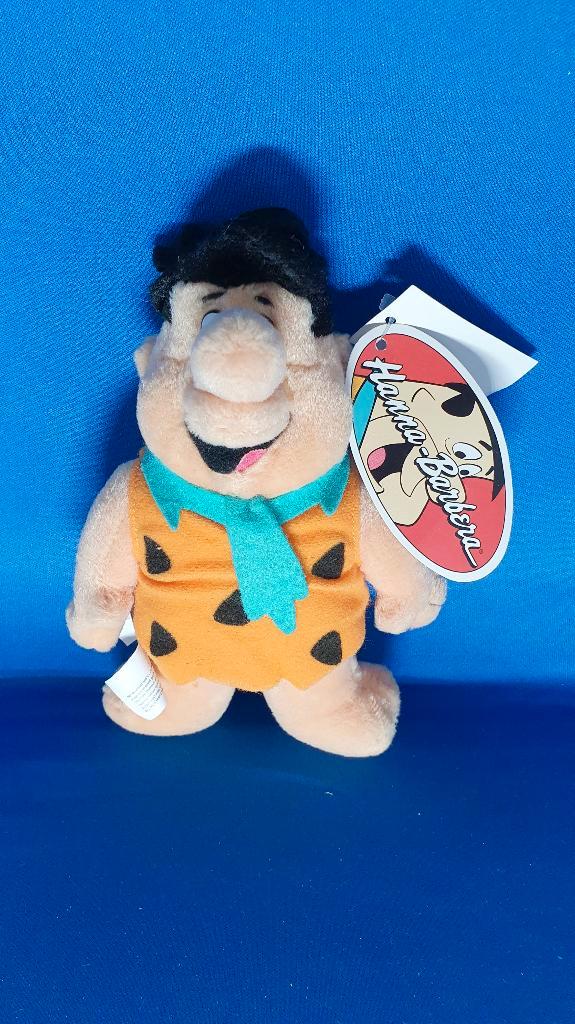 Fred Flintstone knuffeltje, Play by Play 1998, met label. T1, Kinderen en Baby's, Speelgoed | Knuffels en Pluche, Gebruikt, Overige typen