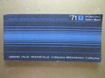 1971 PONTIAC Full Size modellen Owner's Manual, Engels, Ophalen of Verzenden