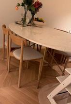 Marmeren eettafel, Ophalen, 200 cm of meer, 50 tot 100 cm, Zo goed als nieuw