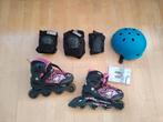 Rollerblade skeelers, maat 33-38. Incl. beschermers en helm, Sport en Fitness, Skeelers, Ophalen, Gebruikt, Kinderen