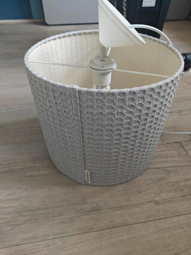 Koeka Plafondlamp Wafel Grijs - Kinderkamer, Huis en Inrichting, Lampen | Lampenkappen, Gebruikt, Minder dan 25 cm, Rond, Grijs