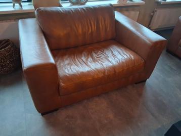 Mooie en comfortabele Lederland loveseat  beschikbaar voor biedingen