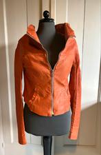 Rick Owens leren jasje S, Verzenden, Rick Owens, Oranje, Zo goed als nieuw