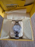 Invicta dames horloge, 38mm, zilverkleurig, Sieraden, Tassen en Uiterlijk, Horloges | Heren, Overige merken, Staal, Gebruikt, Staal