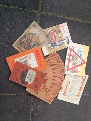 Oude kinder (school)boeken, waaronder Afkes tiental uit 1945 beschikbaar voor biedingen
