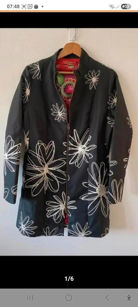 Jas kolbert Desigual m 42 eerder 40 zie maten gekl. voering, Kleding | Dames, Jassen | Zomer, Ophalen of Verzenden