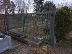 Metalen Spijlenhekwerk met Poort, Tuin en Terras, Tuinhekken en Hekwerk, Ophalen, Met poort, Gebruikt, Spijlenhekwerk